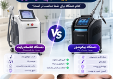 تفاوت دستگاه لیزر الکساندرایت و پیکوشور