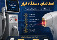 تعداد شات استاندارد دستگاه لیزر