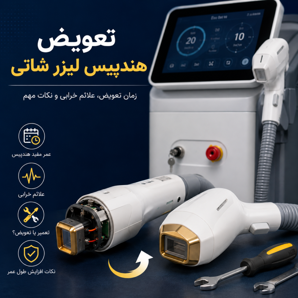 تعویض هندپیس لیزر شاتی