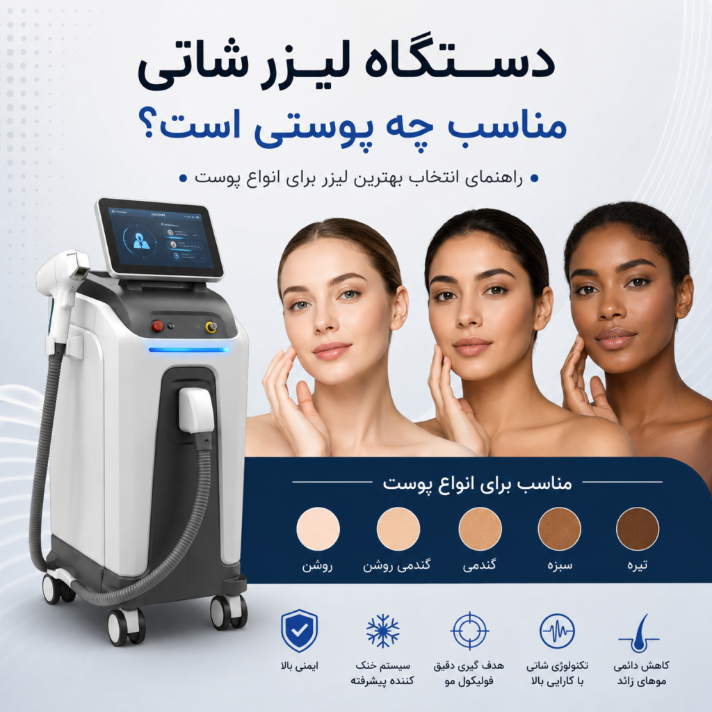 دستگاه لیزر شاتی مناسب چه پوستی است