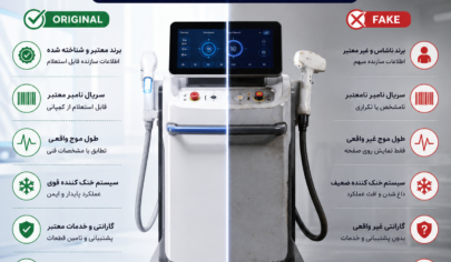 دستگاه لیزر غیر تماسی اصل یا فیک