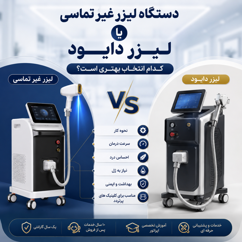 دستگاه لیزر غیر تماسی یا لیزر دایود