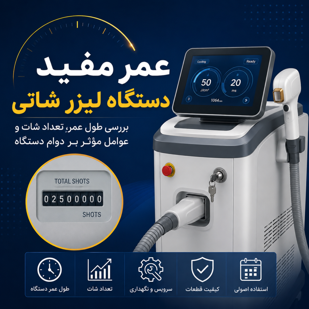 عمر مفید دستگاه لیزر شاتی