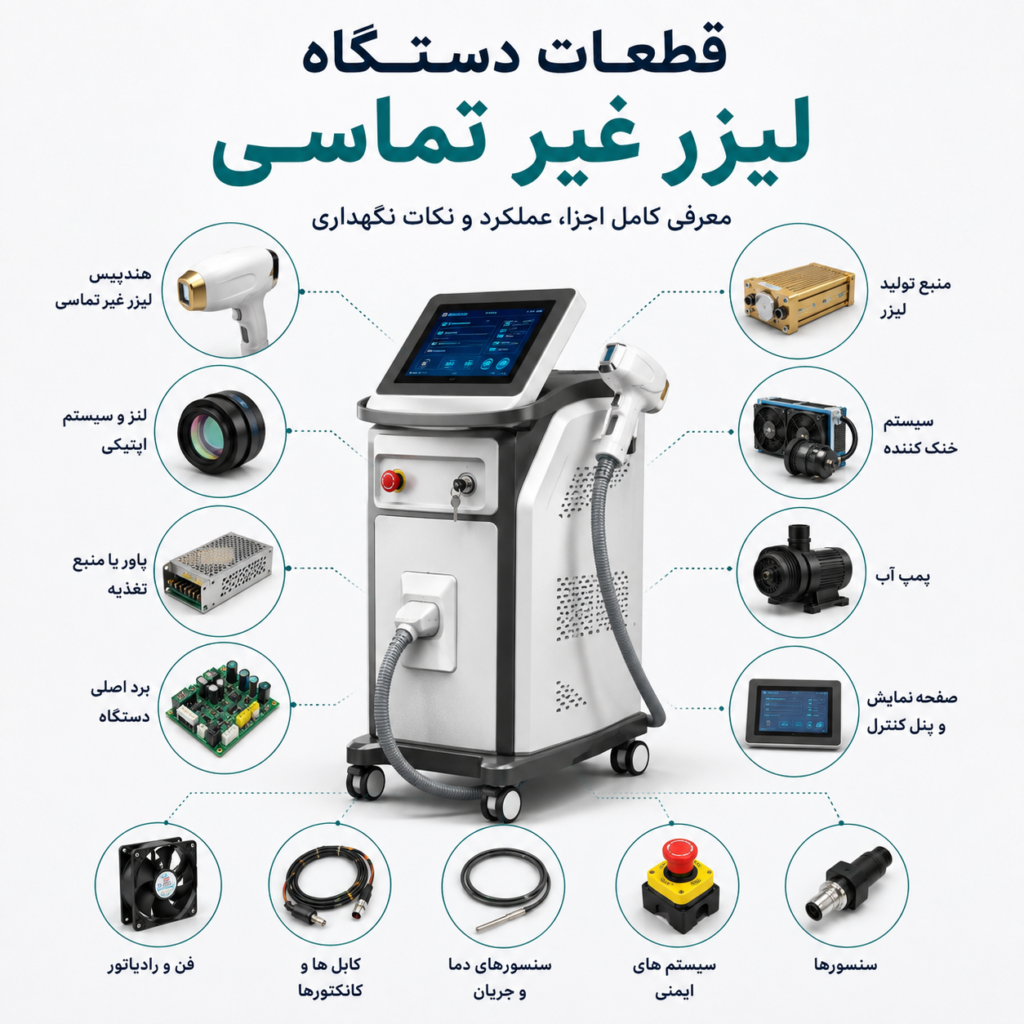 قطعات دستگاه لیزر غیر تماسی