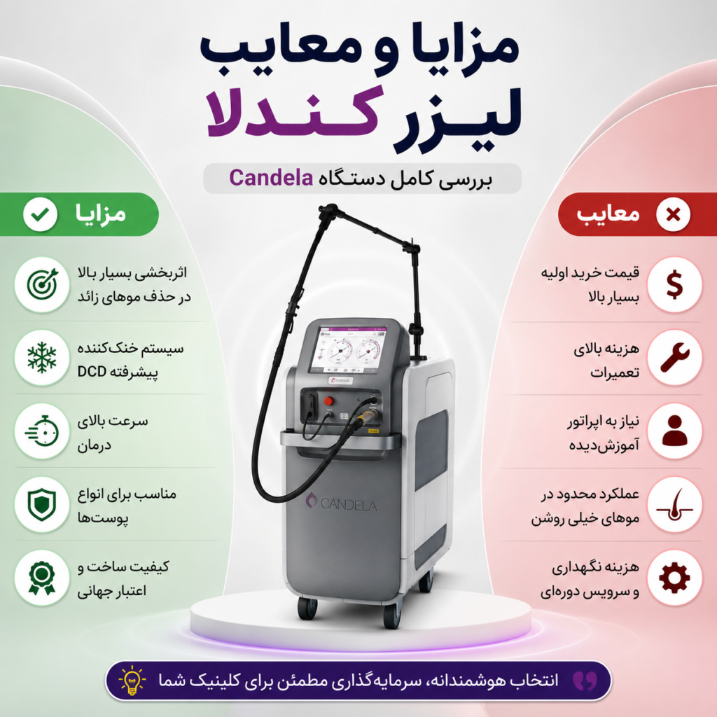 مزایا و معایب لیزر کندلا